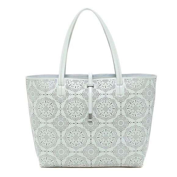 Vince Camuto Leila laser cut leather tote - Picture 1 of 7